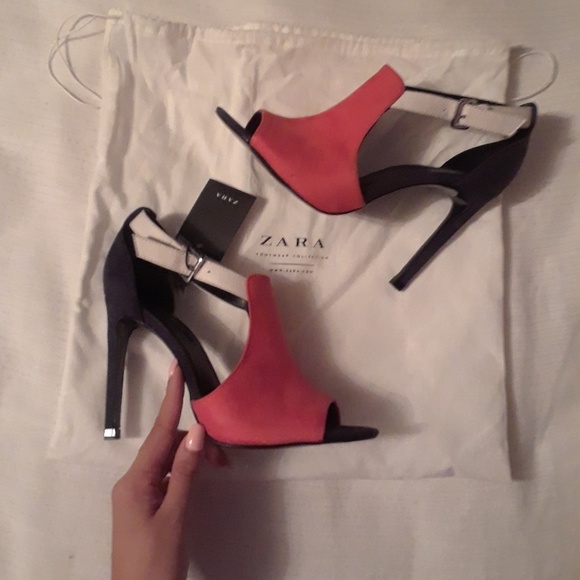 Zara Shoes - Zara Tri Color Heels